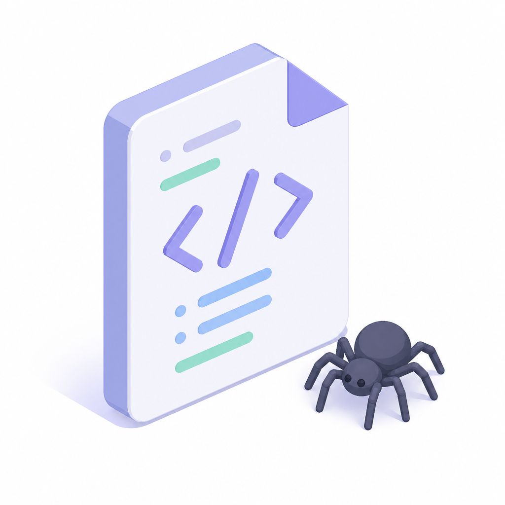 Иконка XML-файла со значком обхода роботом