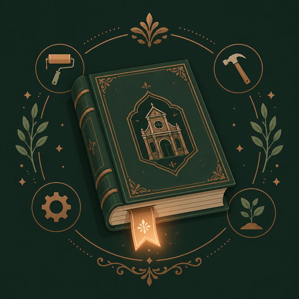 Книга в кожаном переплёте с закладкой