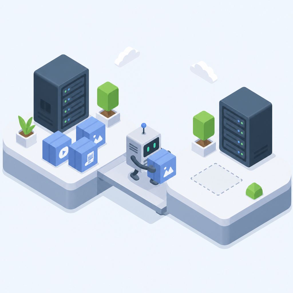 Серверы переносят контент с одной платформы на другую